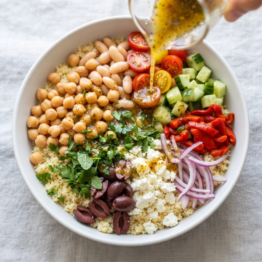 Budget Mediterranean Bean Bowl