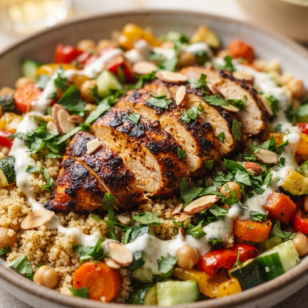 Moroccan Chicken Couscous Bowl