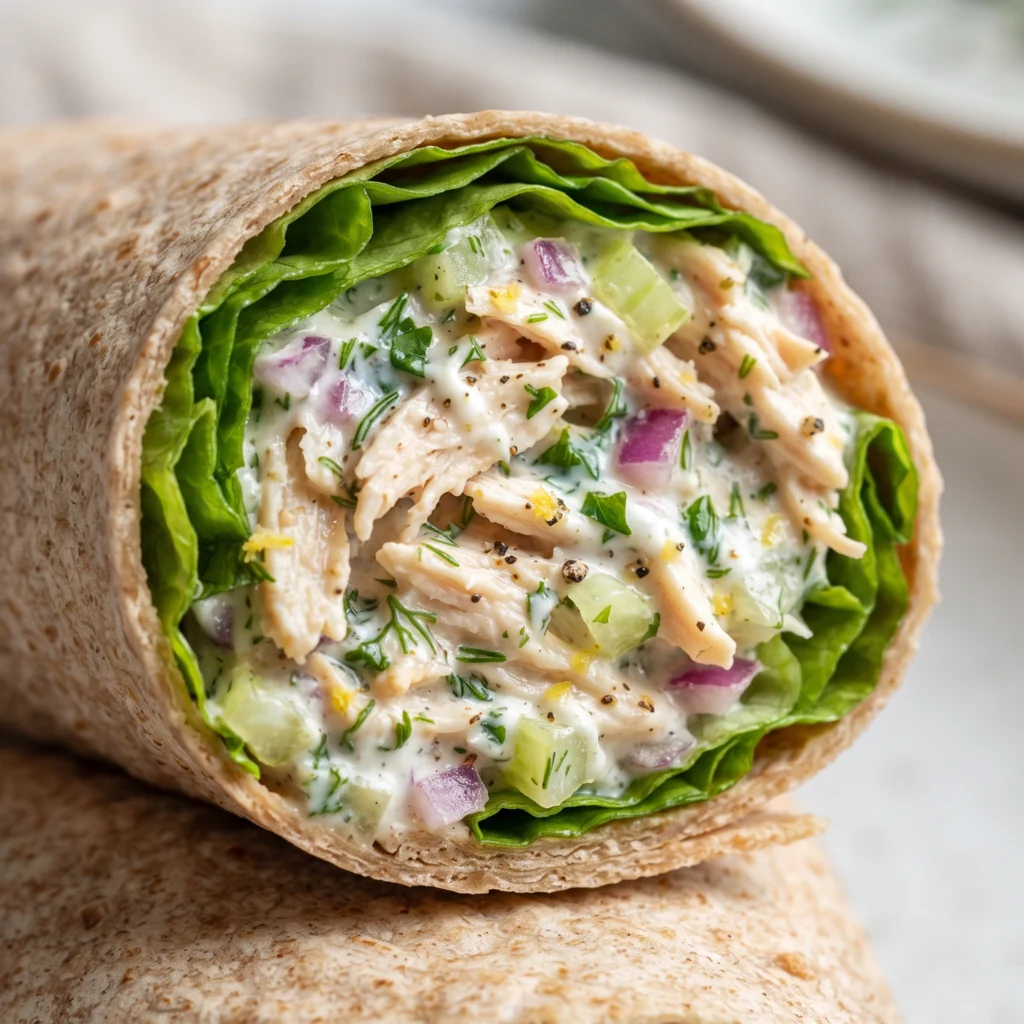 Greek Yogurt Chicken Salad Wrap