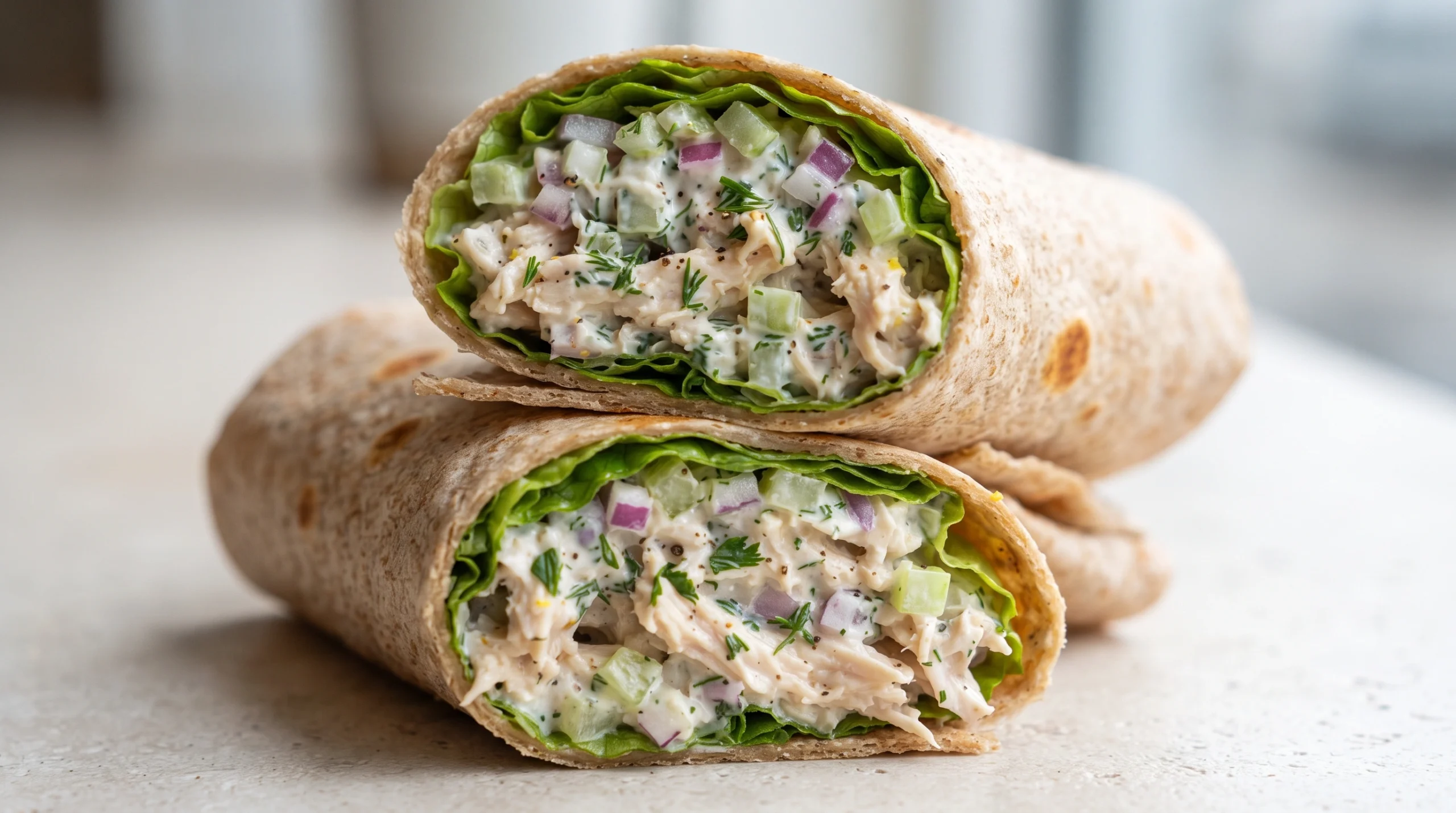 Greek Yogurt Chicken Salad Wrap