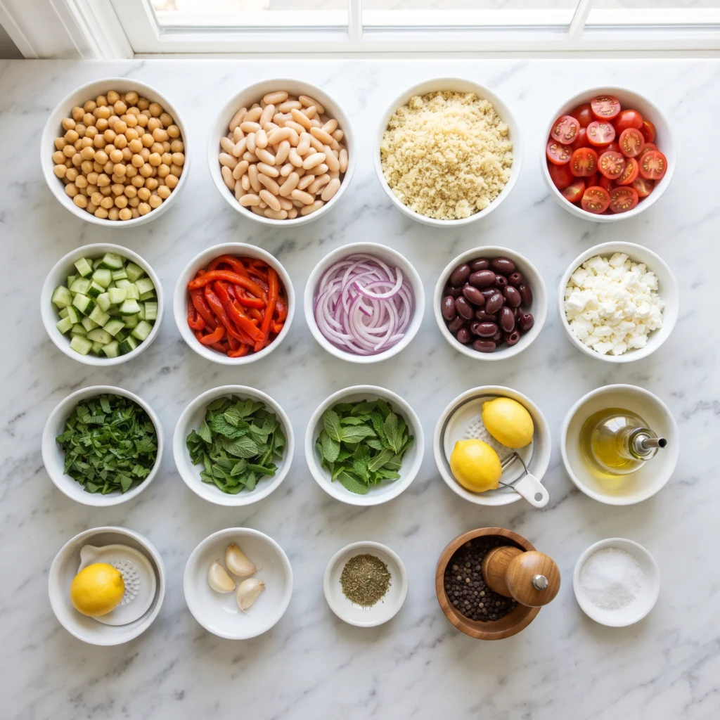 Budget Mediterranean Bean Bowl