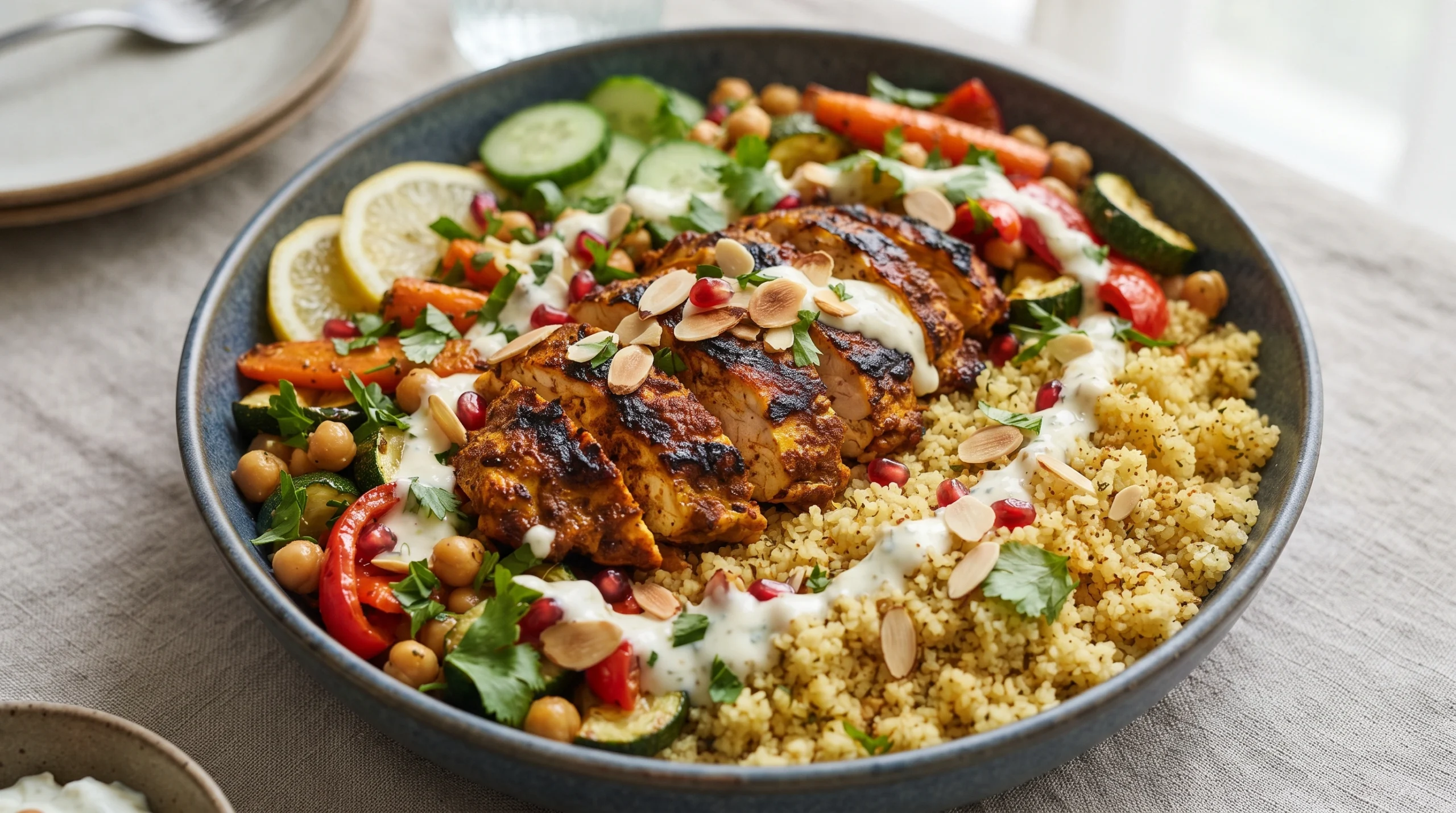 Moroccan Chicken Couscous Bowl