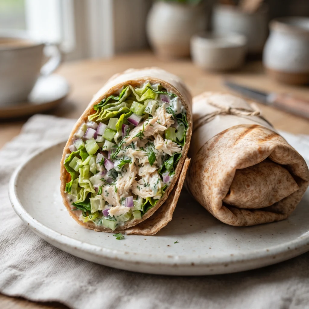 Greek Yogurt Chicken Salad Wrap